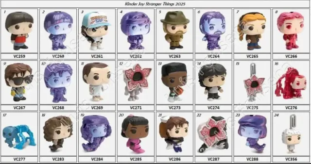 Cambio Figuras Stranger Things Kinder Joy