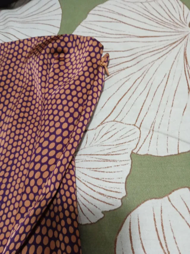 Falda satinada estampada