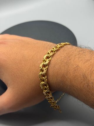 Ref46 Pulsera húngara de oro de 18k