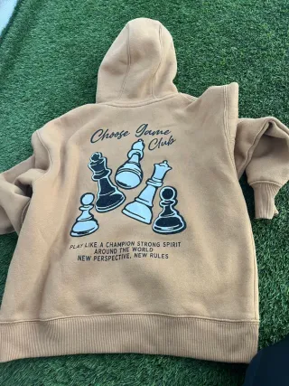 Sudadera niño beige talla 152 cm
