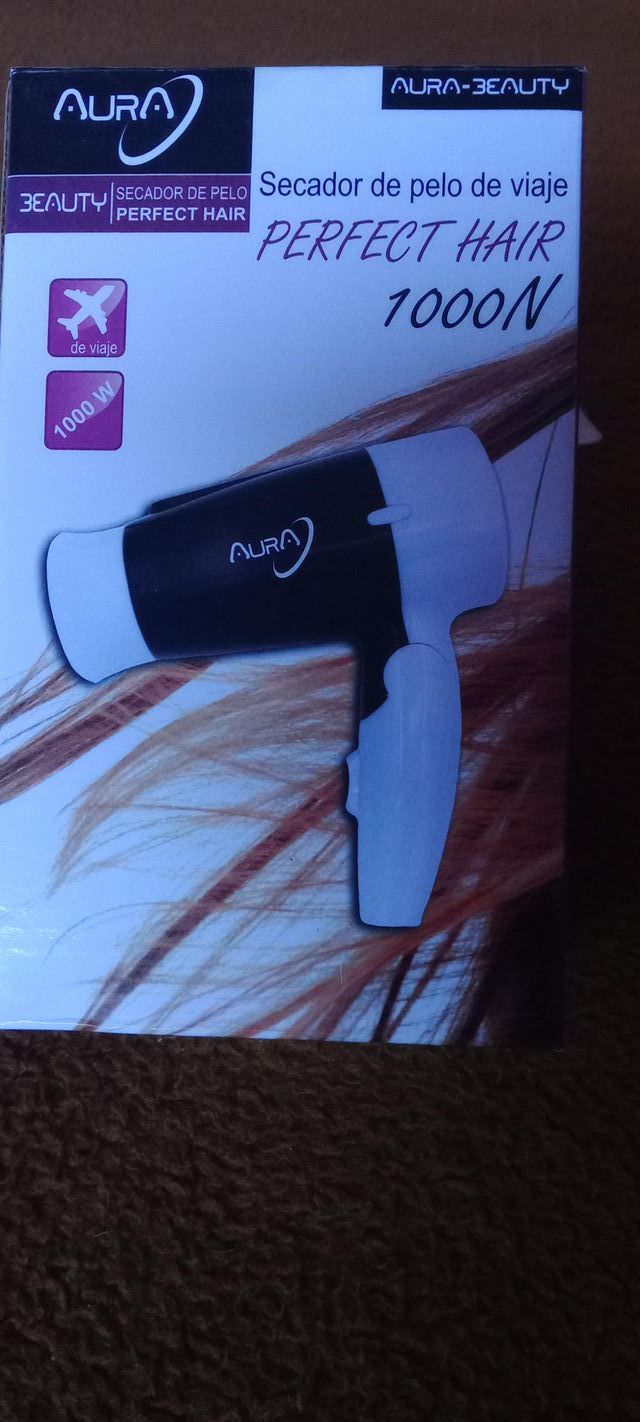 Secador de pelo de viaje AURA 1000W
