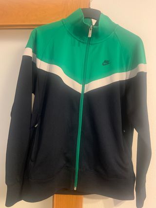 Chaqueta Nike Hombre Talla L Verde/Negra
