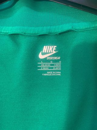 Chaqueta Nike Hombre Talla L Verde/Negra