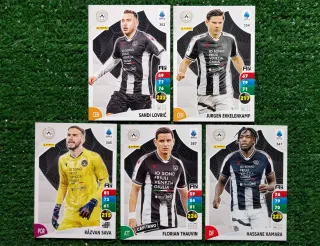 5 carte Adrenalyn XL Udinese Panini 2025/26