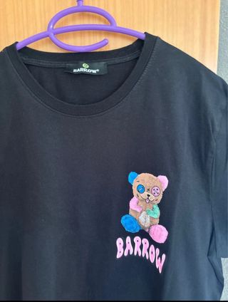 Camiseta Barrow Oso Multicolor Negra Talla XL