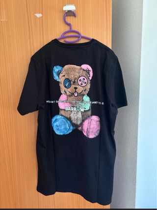 Camiseta Barrow Oso Multicolor Negra Talla XL