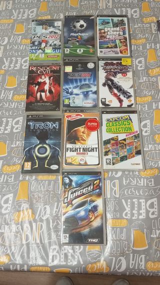 Se venden juegos de la PSP a 7€ cada uno ,no envío