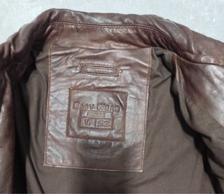 Chaqueta de piel marrón talla L