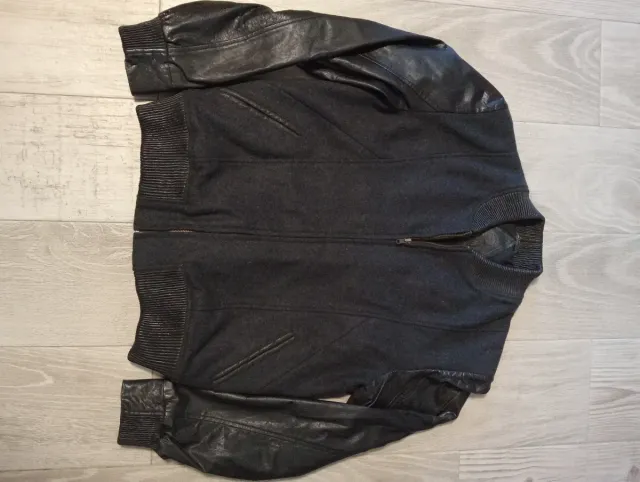 Chaqueta Bomber Zerimar Piel/Tela Talla M