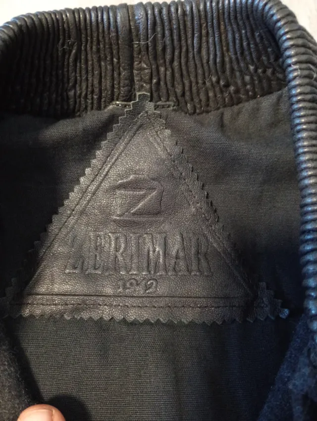 Chaqueta Bomber Zerimar Piel/Tela Talla M