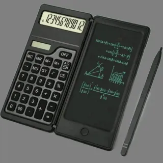 Calculadora LCD con Bloc de Notas Digital