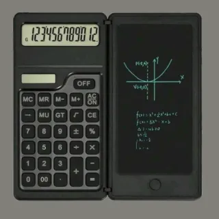 Calculadora LCD con Bloc de Notas Digital
