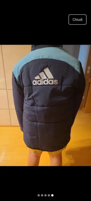 Giacca Adidas blu e azzurra