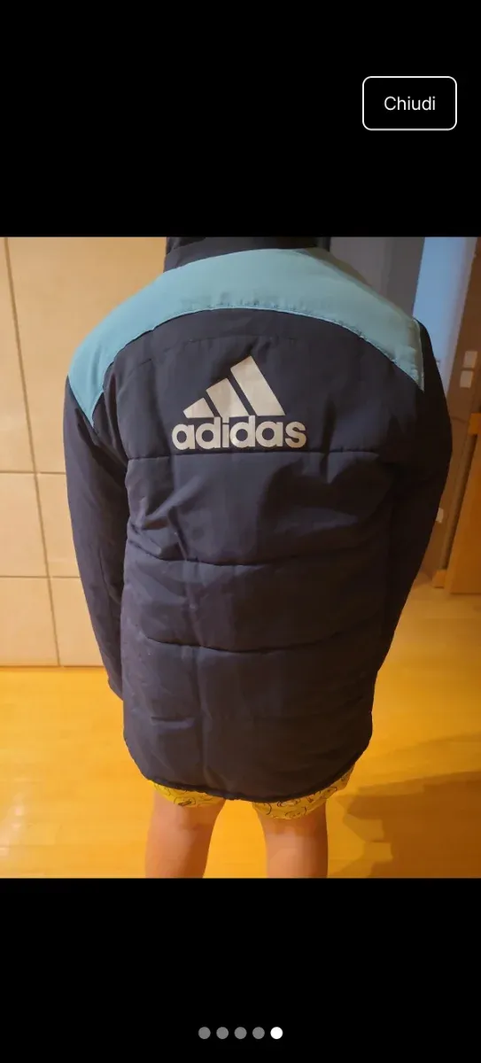 Giacca Adidas blu e azzurra