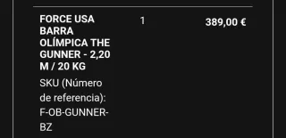 Material de gimnasio Force Usa