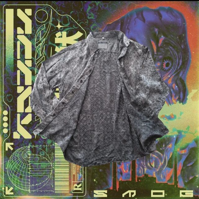 Camisa Vintage Estampada Nacarada