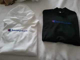 Lote 2 Sudaderas Champion Negra y Blanca