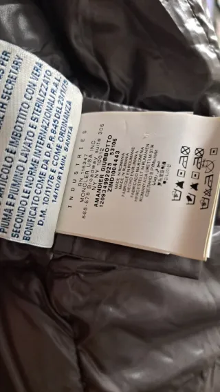 Chaqueta larga Moncler gris