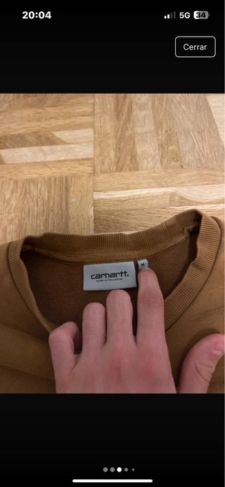 Sudadera Carhartt Marrón sin Capucha