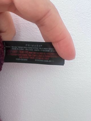 Bufanda infinita burdeos de Primark