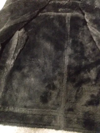 Cazadora abrigo chica negra