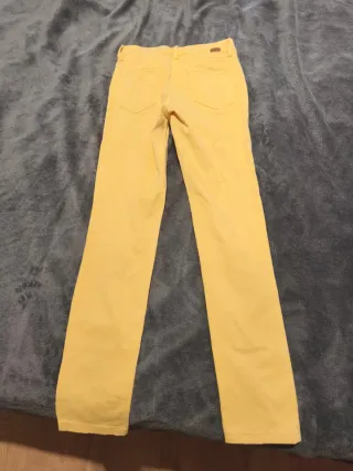 Pantalón Massimo Dutti Amarillo Talla 36