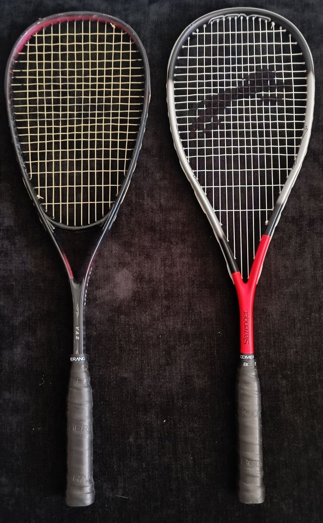 RAQUETAS SQUASH GAM ALPHA + SLAZENGER COMP.