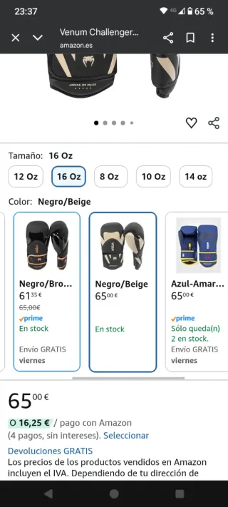 Guantes Boxeo Venum Challenger 4.0 16oz