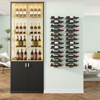 Botellero Pared Metálico 12 Botellas