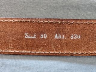 Cintura Invicta Pelle Marrone Fibbia Argento