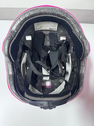 Casco patinete infantil rosa talla 52/54