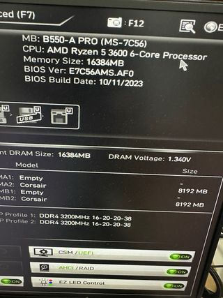 Corsair Vengeance 2x8GB DDR4 3200MHz#240684