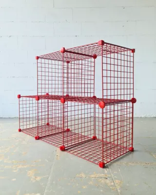 Estantería modular estilo POP.