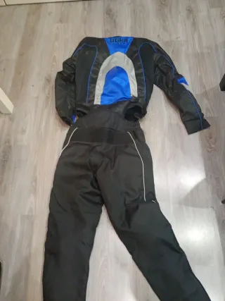 Conjunto Ropa Moto Utika Negro/Azul TALLA L