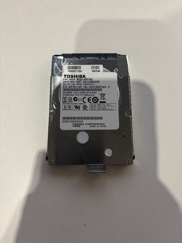 Disco Duro Toshiba MQ01ABF050 500GB