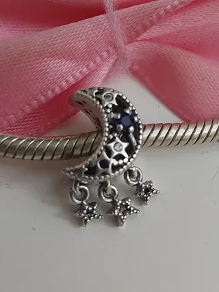 Charm luna y estrellas Plata S925
