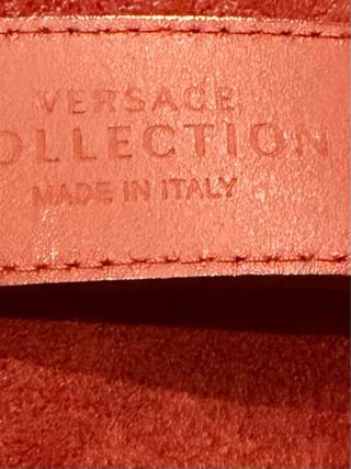 Cinturón Versace Rojo Hebilla Metálica