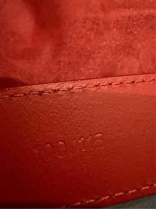 Cinturón Versace Rojo Hebilla Metálica