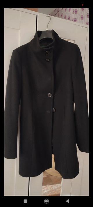 Abrigo de paño mujer benetton