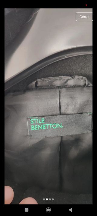 Abrigo de paño mujer benetton