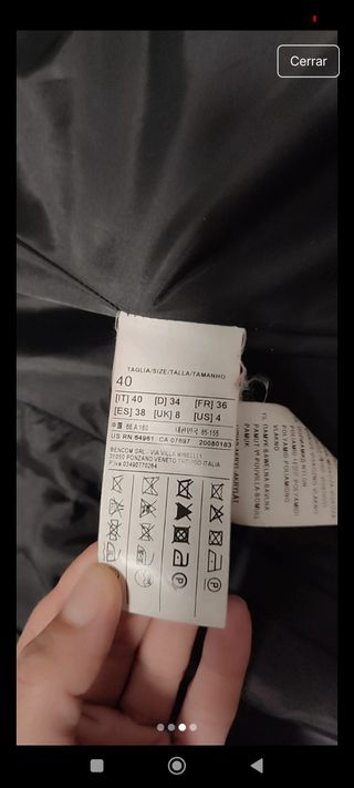 Abrigo de paño mujer benetton