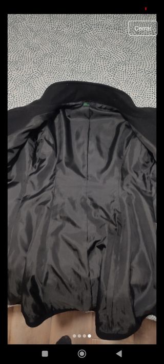 Abrigo de paño mujer benetton