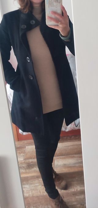 Abrigo de paño mujer benetton