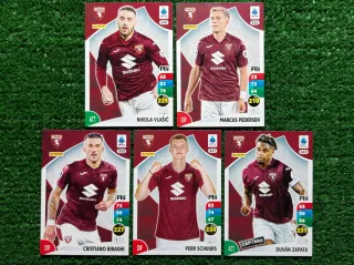 5 Carte Adrenalyn XL Panini Torino 2025/26