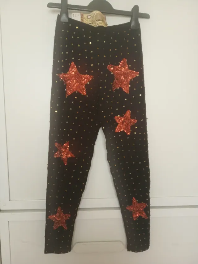 Leggings fiesta estrellas rojas