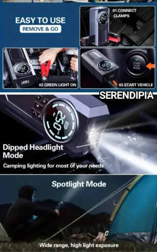 COMPRESOR ARRANCADOR PARA COCHE