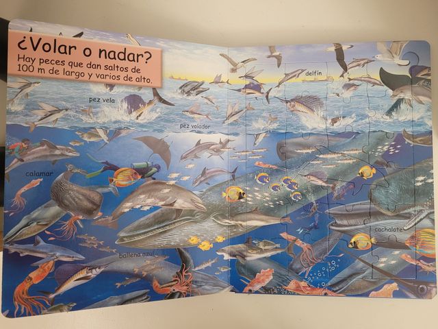 Animales acuáticos (Libro puzle)