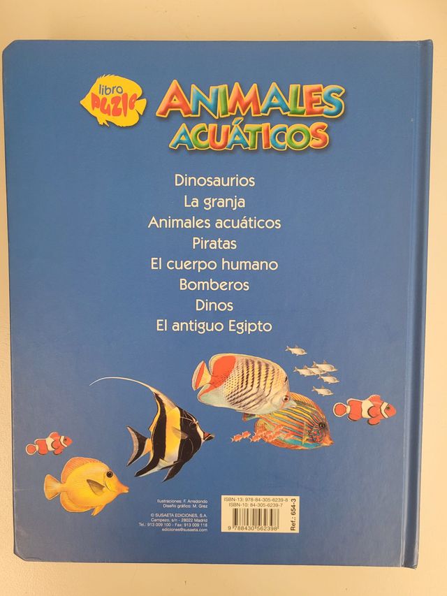 Animales acuáticos (Libro puzle)