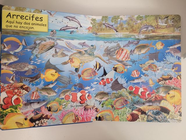 Animales acuáticos (Libro puzle)
