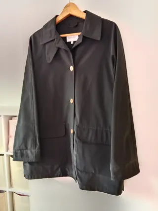 Chaqueta Gabardina Señora Negra Talla M